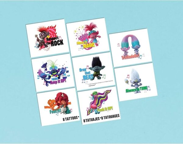 Trolls World Tour Bead Bracelet - 8 Count (Party Favor)