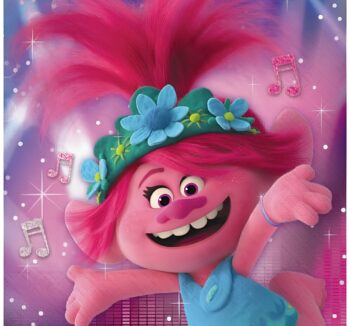Trolls World Tour Luncheon Napkin - 16 Count (Party Supplies)