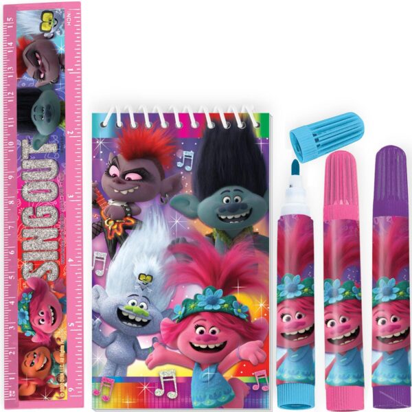 Trolls World Tour Stationery Set - 5 Count (Party Favor)